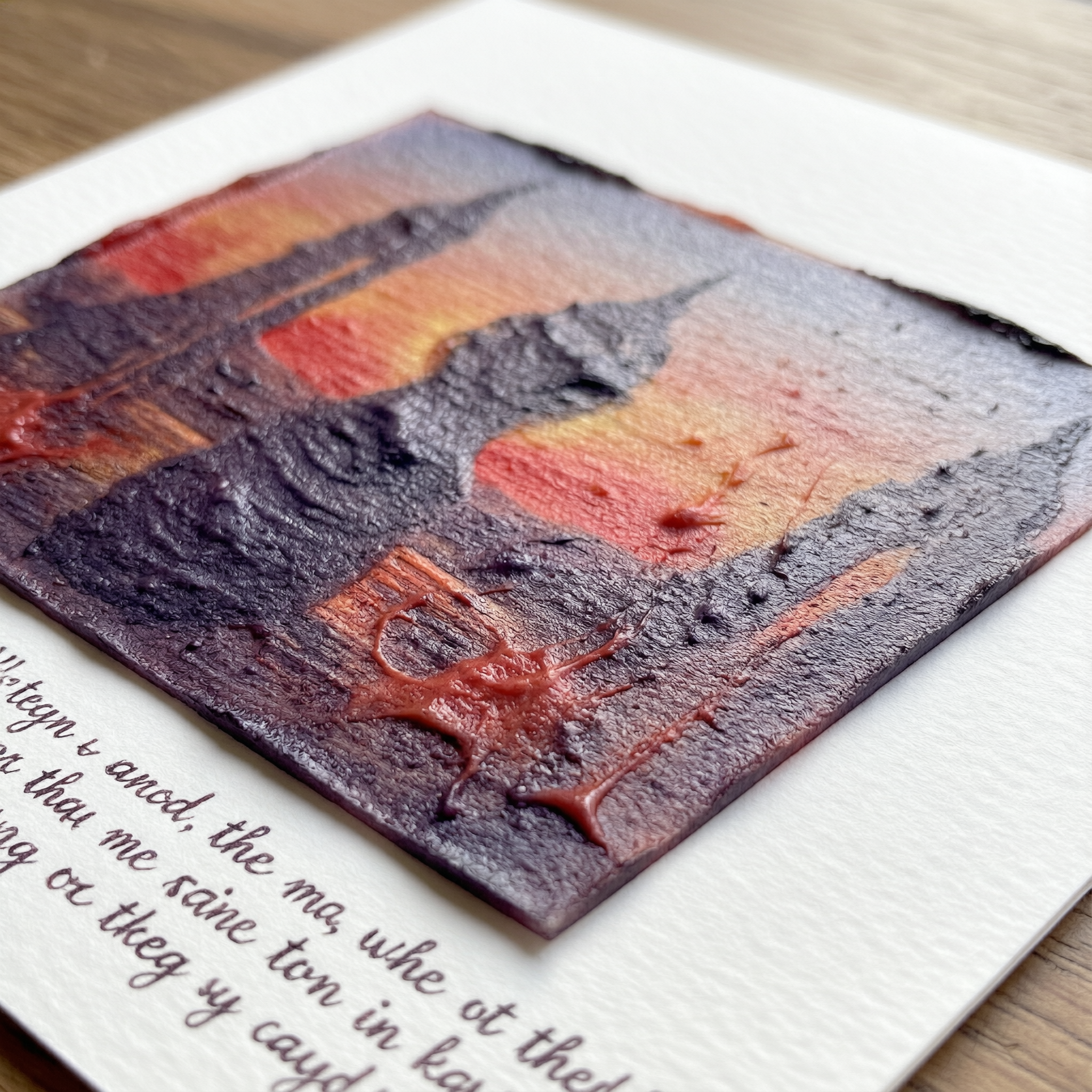 Mixed Media Collage Art: Combining Hand Lettering and Gel Printing