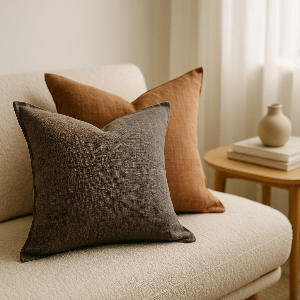 DIY Linen Throw Pillow Covers: No Sew Method That Looks Expensive