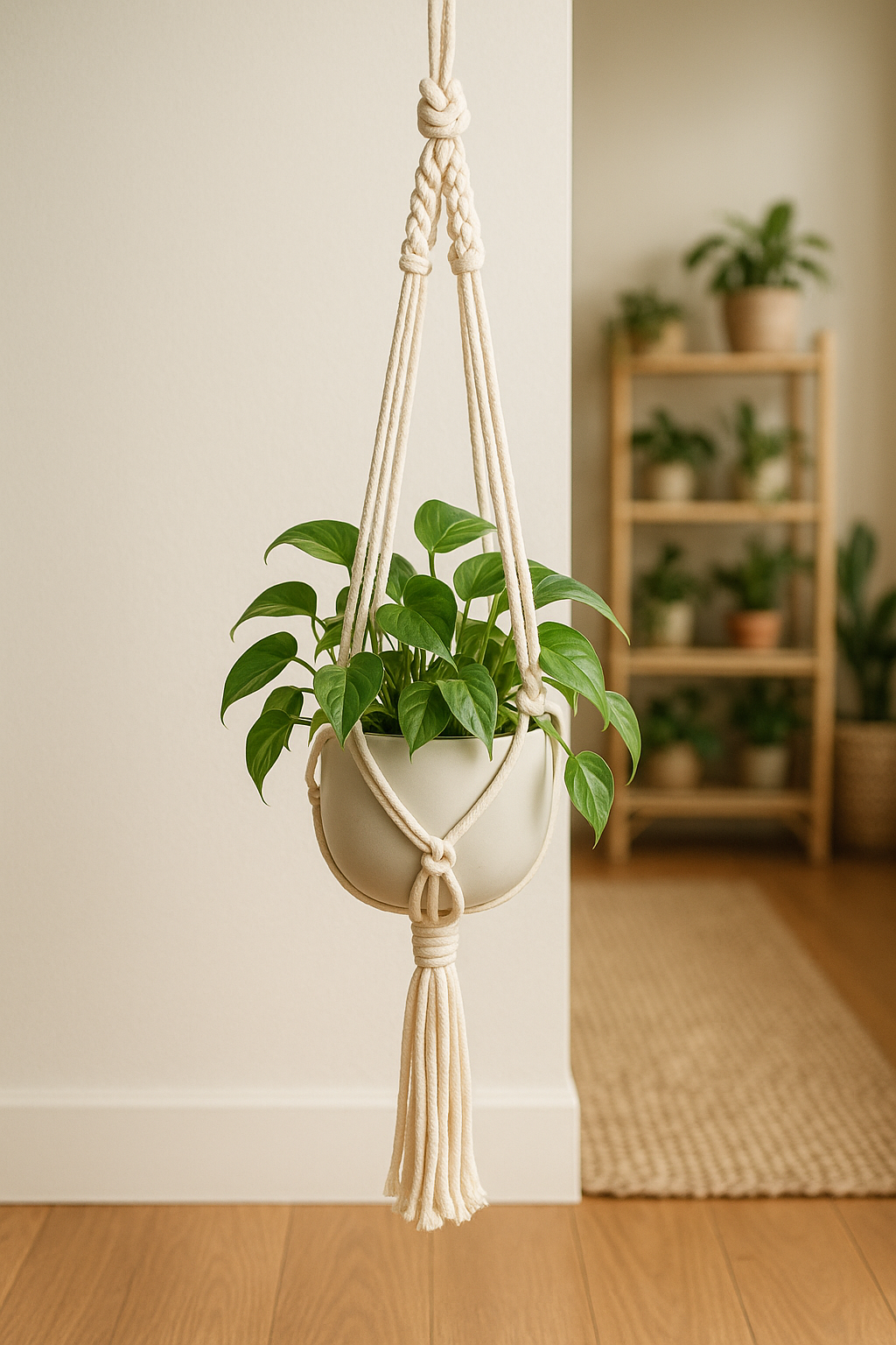 Macrame Plant Hanger Tutorial: Beginner Knots for Modern Boho Decor