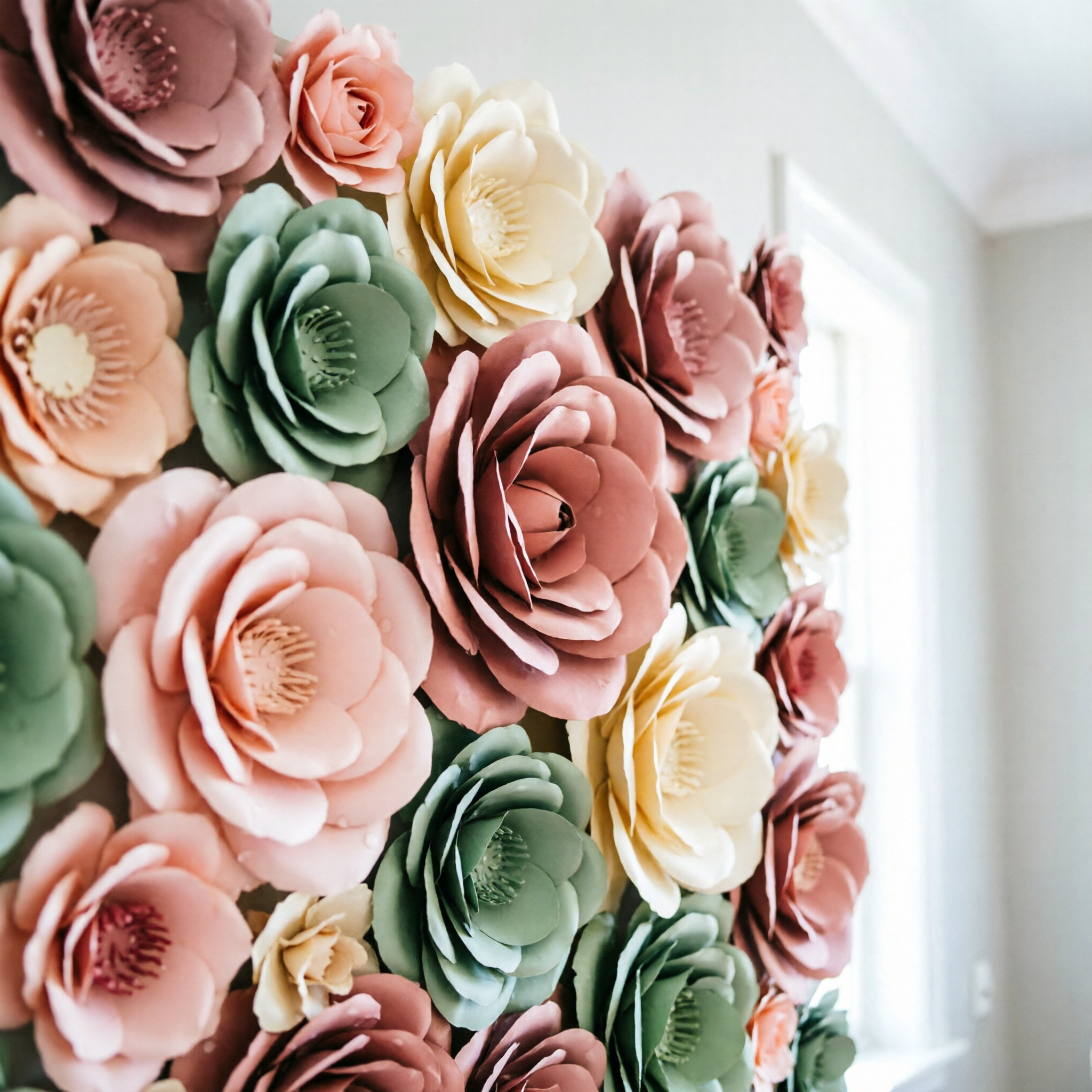 Paper Flower Wall Installations: Full Tutorial for Home or Events
