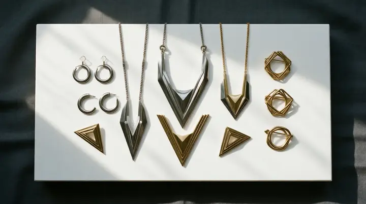 Art Deco Revival: How to Wear Chrome and Brass Geometric Accessories
